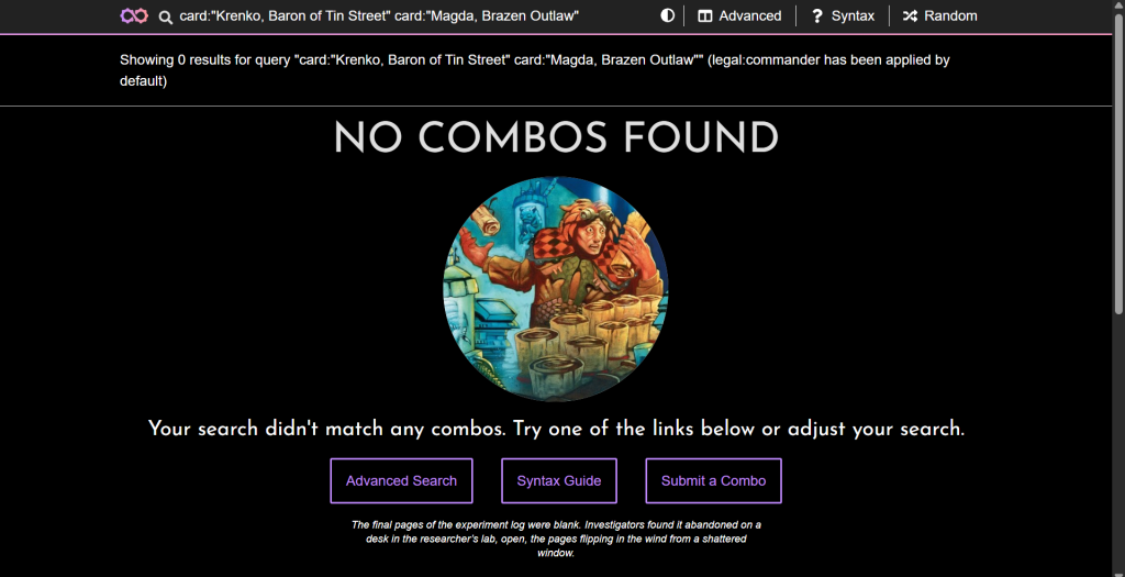 Proof that I 'discovered' my Magda combo 
