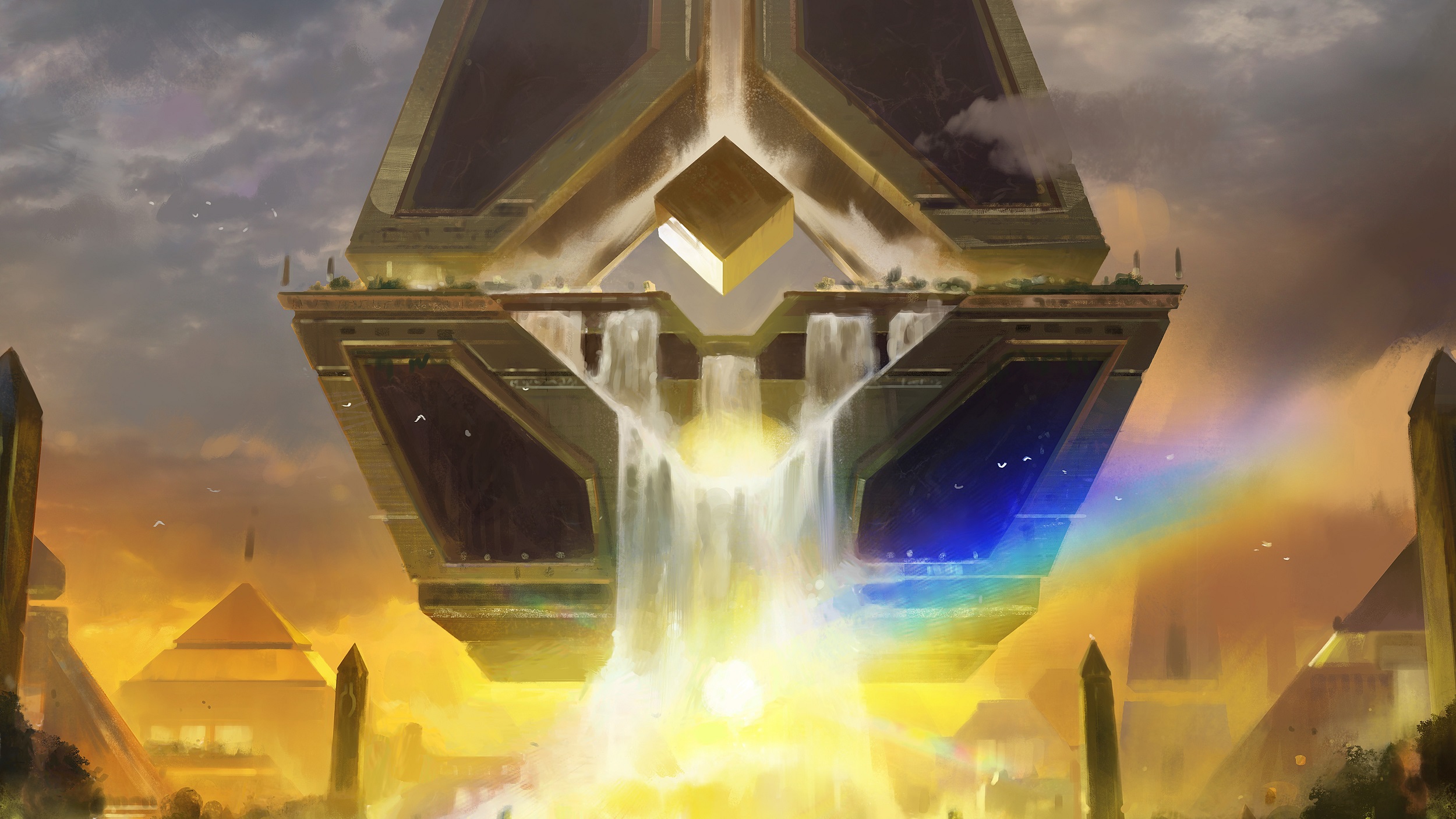 MTG, EDH, commander, cascading cataracts, artwork, card