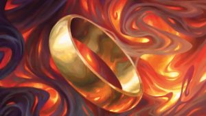 MTG, universes beyond in commander, commander, EDH, card artwork, the one ring