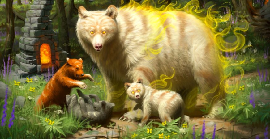 budget Naya, duskana, card artwork, bear