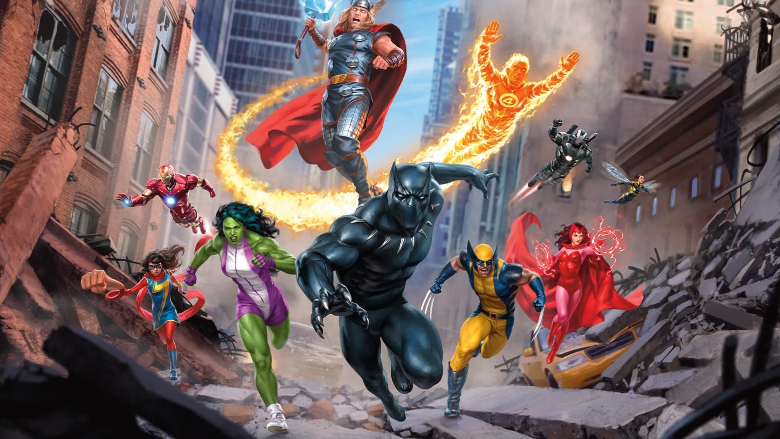EDH, commander, magic, magic the gathering, decklists, marvel, marvel showcase, key art