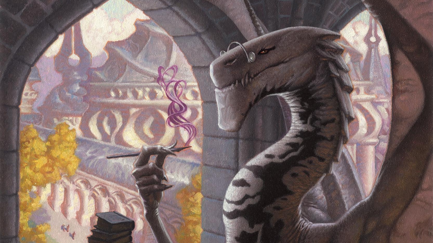 Founder Dragon, mtg, edh, commander, silverquill, strixhaven, card artwork