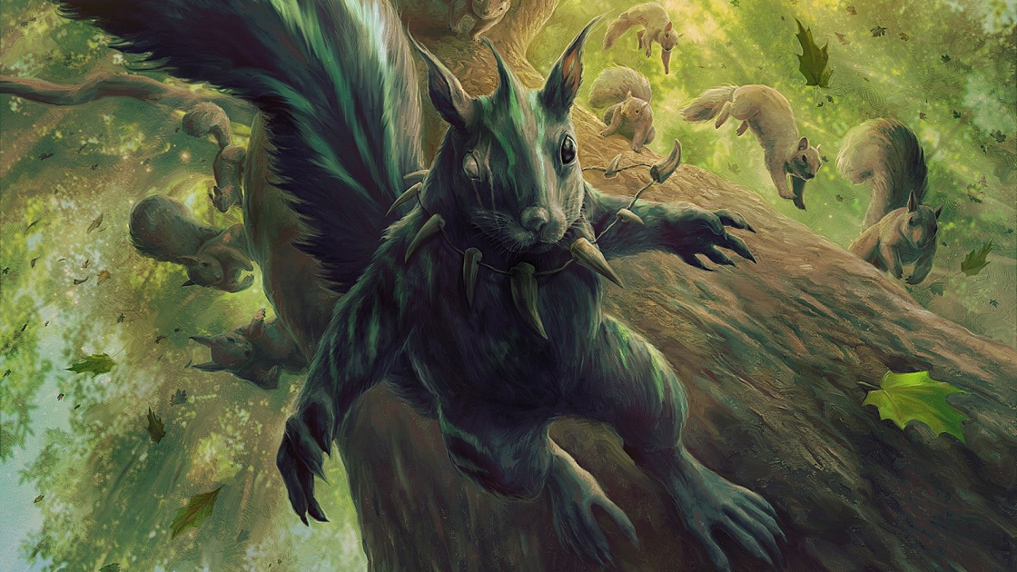 MTG, EDH, commander, cEDH Chatterfang, Squirrels, Tribal, card artwork