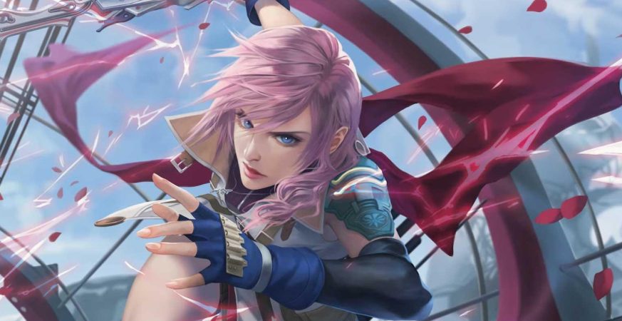 Final Fantasy Fan Showcase, mtg, edh, commander, final fantasy, lightning army of one, ffxiii, card artwork