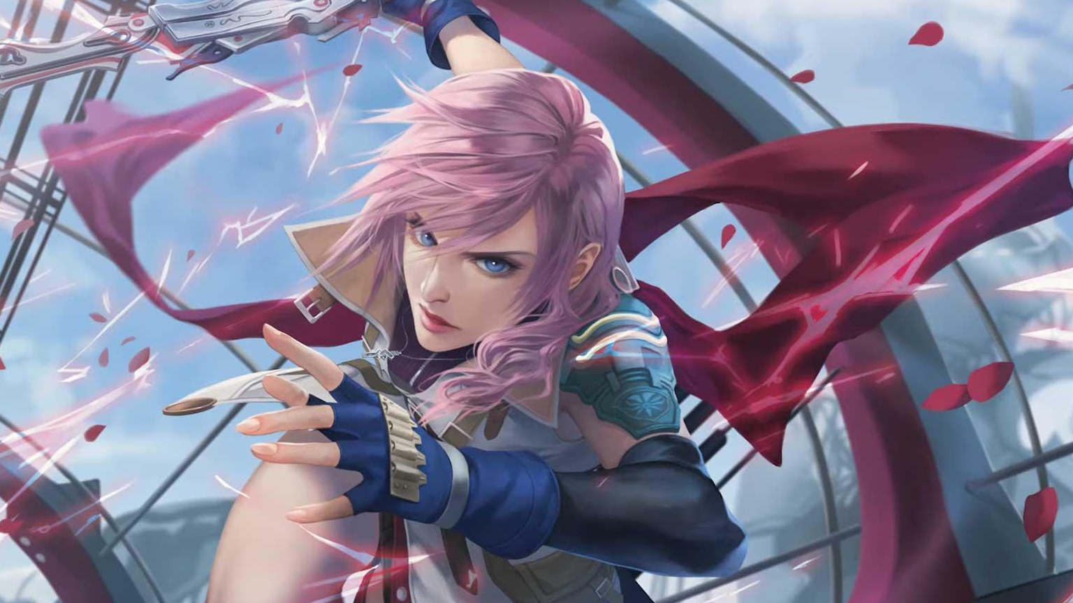Final Fantasy Fan Showcase, mtg, edh, commander, final fantasy, lightning army of one, ffxiii, card artwork